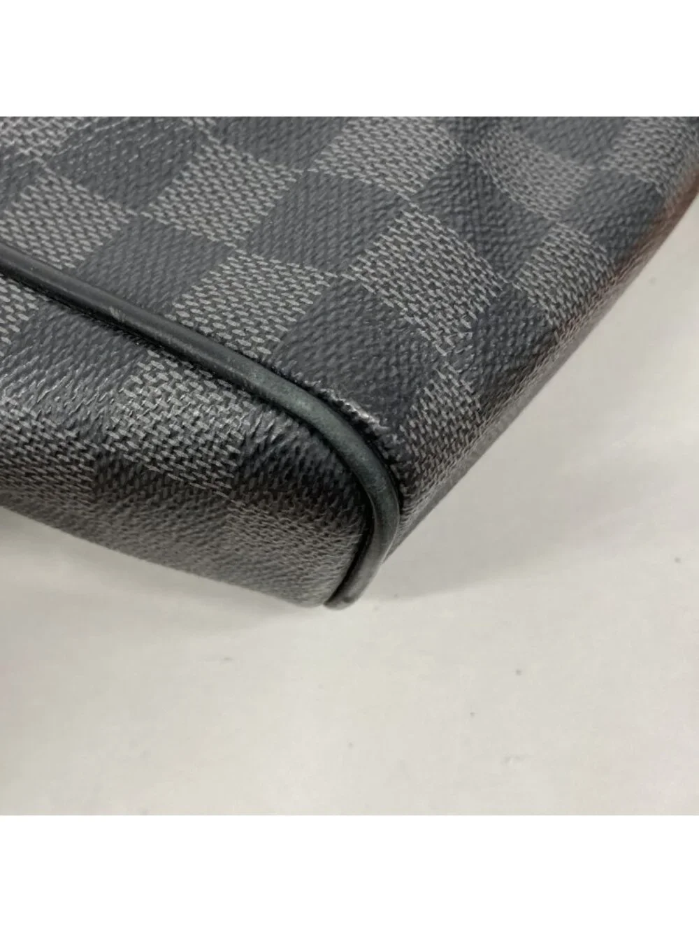 Louis Vuitton Shoulder Bag Damier Graphite District PM NM Black Orange